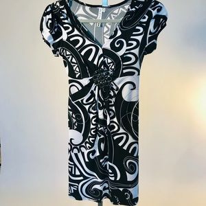 Heart Soul Black White Print dress